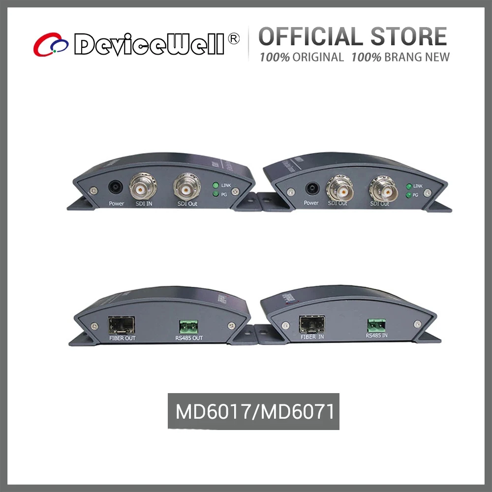 DeviceWell MD6017/MD6071 3G SDI SFP HD Fiber Optical Video Transceiver Offer Dropshipping & Wholesale Follow Store Get Coupon
DeviceWell MD6017/MD6071 3G SDI SFP HD Fiber Optical Video Transceiver Offer Dropshipping & Wholesale Follow Store Get Coupon