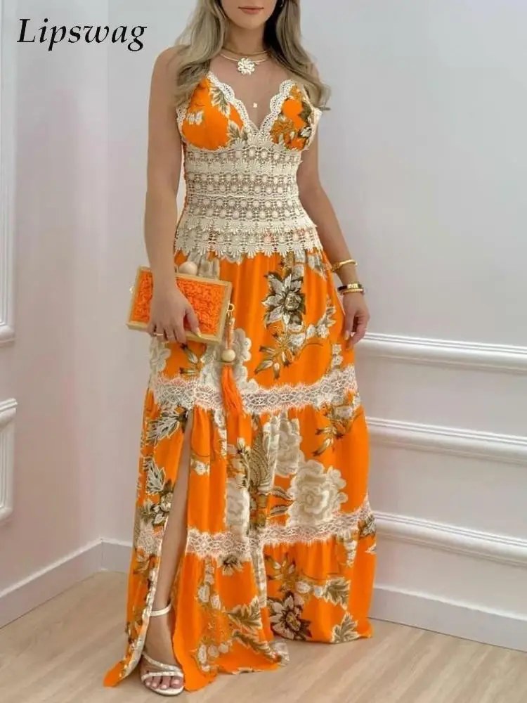 Женское длинное платье с V-образным вырезом, без рукавов
Женское длинное платье с V-образным вырезом, без рукавов