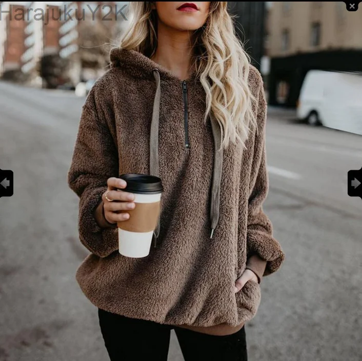 2022 Autumn And Winter Season New Casual Women Hoodie Zipper Pocket Slim Girl Pullover Solid Color Thickened Ladies Sweatshirt
2022 Autumn And Winter Season New Casual Women Hoodie Zipper Pocket Slim Girl Pullover Solid Color Thickened Ladies Sweatshirt