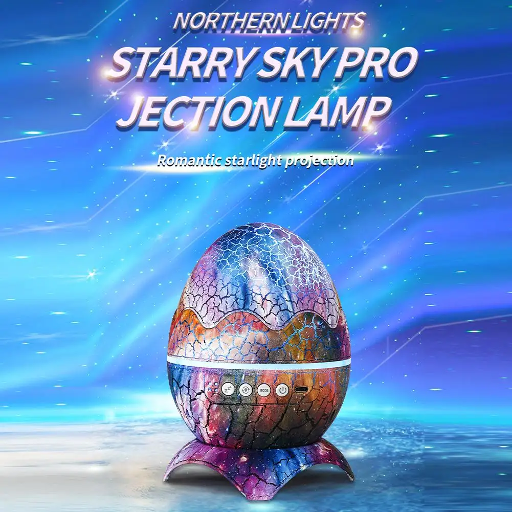 Led Dinosaur Eggs Shell Galaxy Starry Projector Lamp Built In Bluetooth-compatible Speaker Night Light Children Gifts Decor
Led Dinosaur Eggs Shell Galaxy Starry Projector Lamp Built In Bluetooth-compatible Speaker Night Light Children Gifts Decor