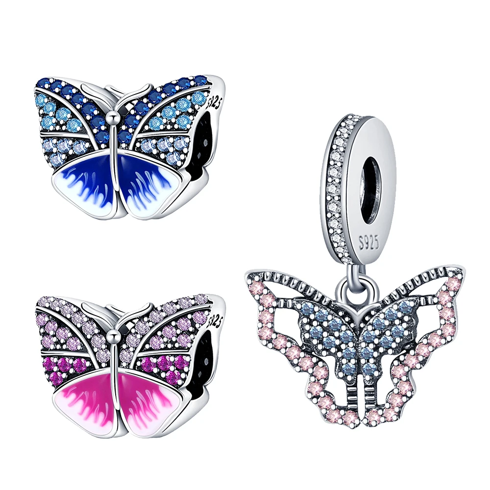 S925 Sterling Silver Original Butterfly Pendant Beads DIY Bracelet Necklace Fit for Pandora Women Birthday Party Friend Gifts
S925 Sterling Silver Original Butterfly Pendant Beads DIY Bracelet Necklace Fit for Pandora Women Birthday Party Friend Gifts