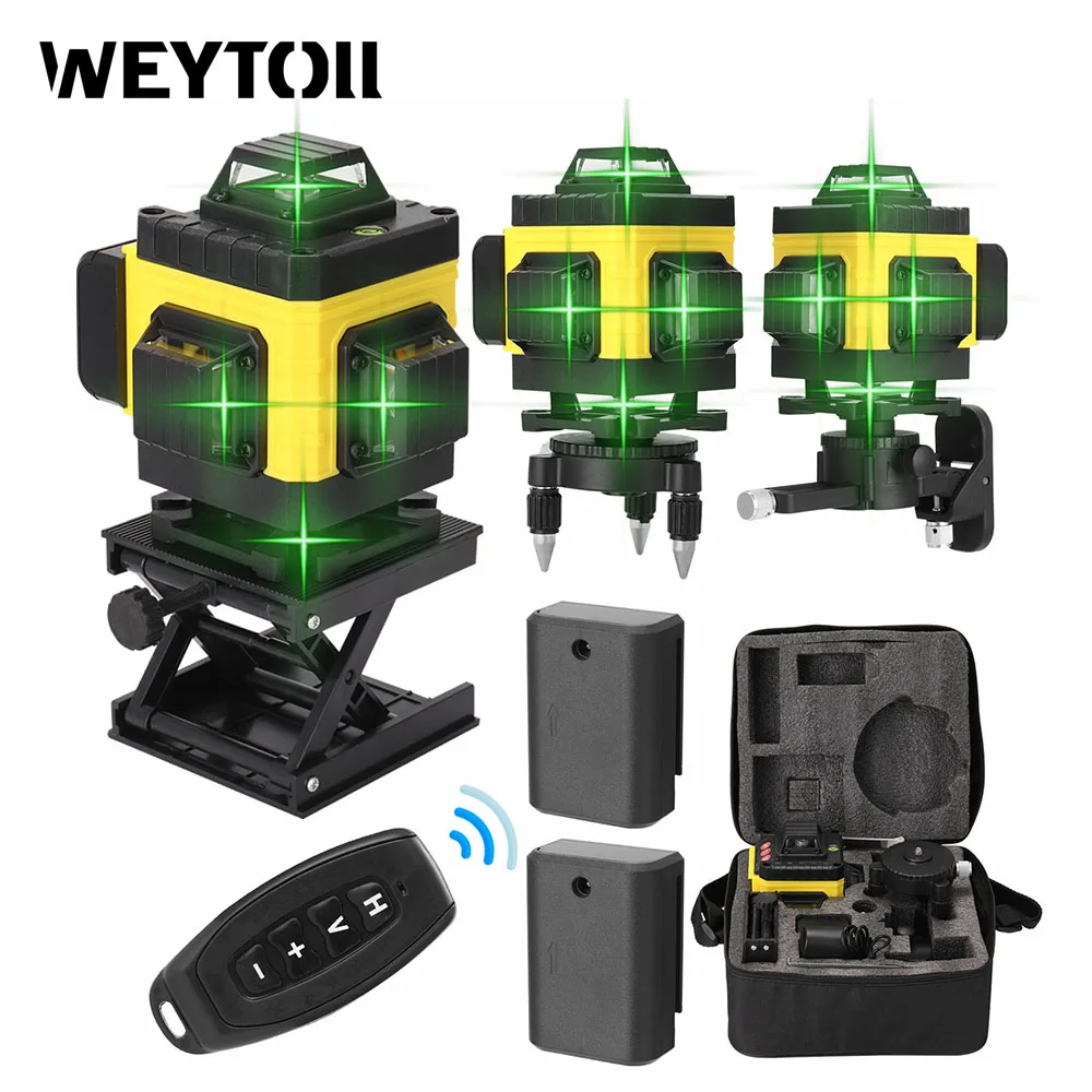 Multifunctional 16 Lines Laser Level Tool Vertical Horizontal Lines with 3° Self-leveling Function
Multifunctional 16 Lines Laser Level Tool Vertical Horizontal Lines with 3° Self-leveling Function