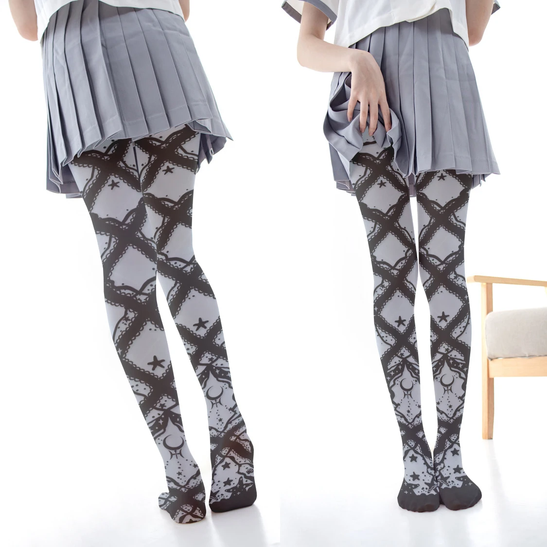 Fashion Women Tight Stockings Cute Sweet Girl Two-Dimensional Lolita Pantyhose Spring Summer Nylon Thin Anti-Hook Hosiery Female
Fashion Women Tight Stockings Cute Sweet Girl Two-Dimensional Lolita Pantyhose Spring Summer Nylon Thin Anti-Hook Hosiery Female