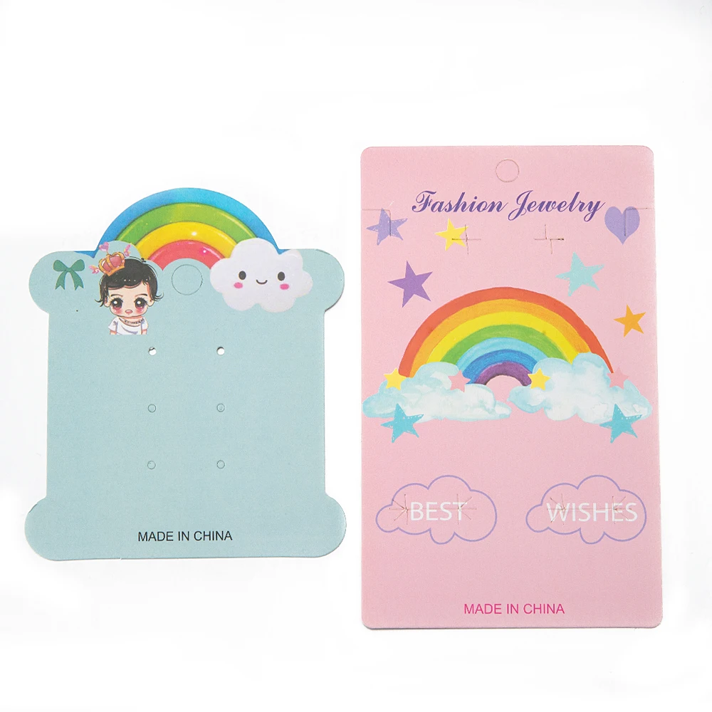 25/50pcs Earrings Cards Necklace Display Cards Rainbow Cloud Cardboard Finger Rings Packing Cards Jewelry Sets Retail Tags 
25/50pcs Earrings Cards Necklace Display Cards Rainbow Cloud Cardboard Finger Rings Packing Cards Jewelry Sets Retail Tags