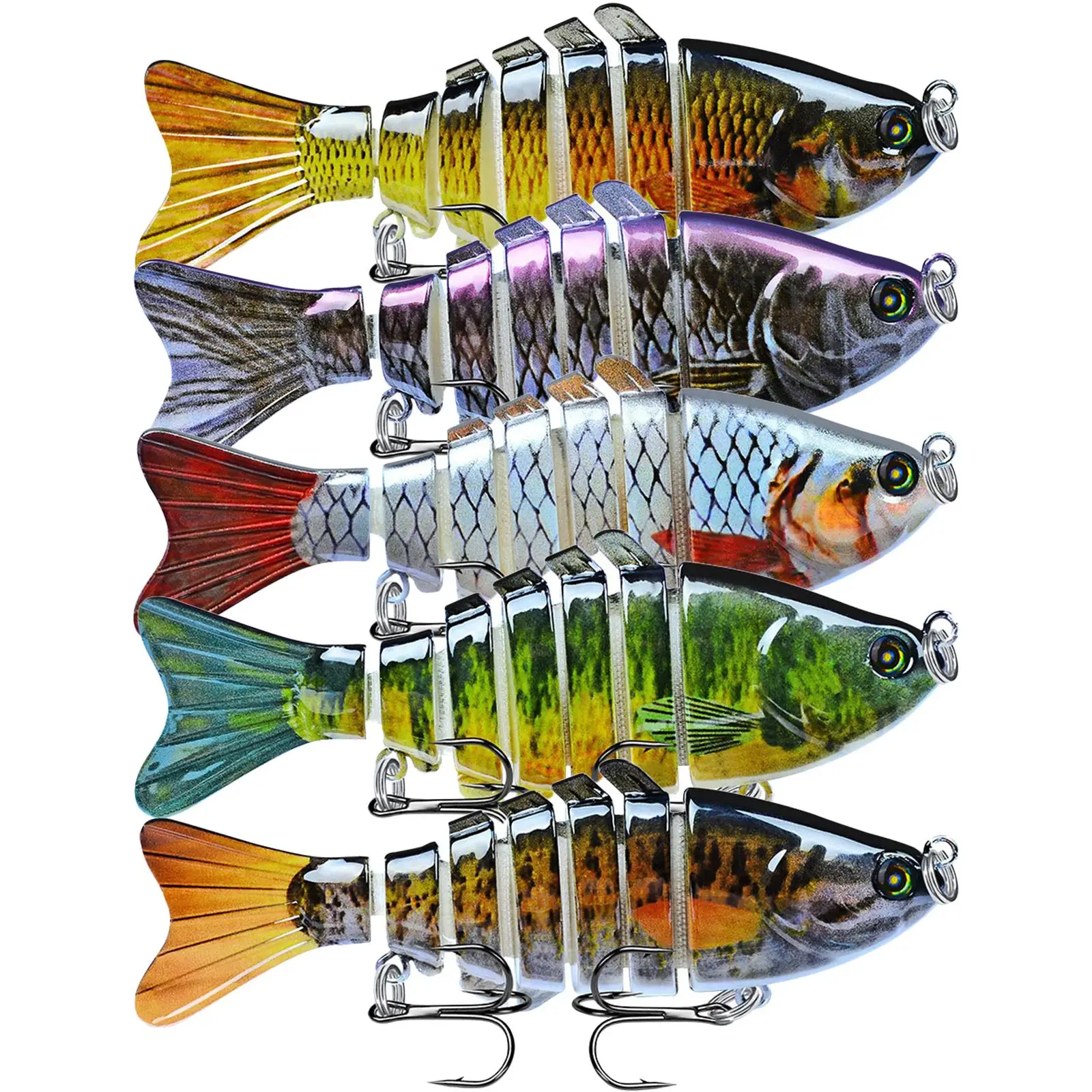 10cm Multi-section Fish 7-section Bionic Bait 7-Segment Realistic Lure 3D Realistic Eyes Reflect External Light Salt Fresh Water
10cm Multi-section Fish 7-section Bionic Bait 7-Segment Realistic Lure 3D Realistic Eyes Reflect External Light Salt Fresh Water