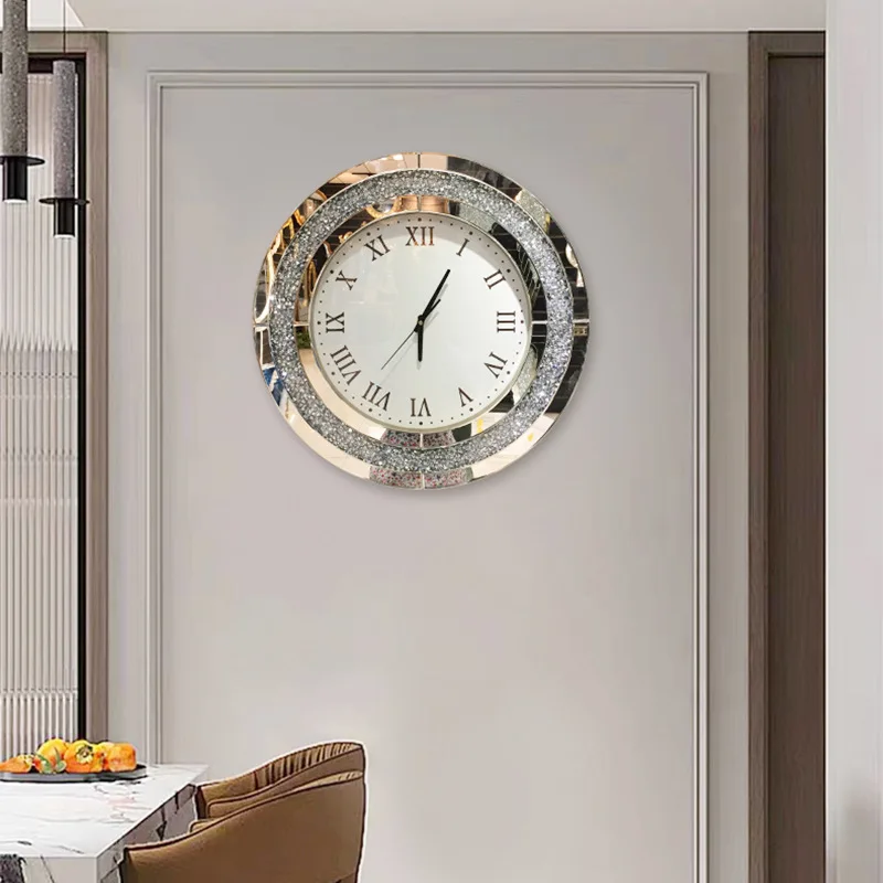 Wall-mounted decorative electronic clock fashion simple glass wall clock light luxury creative clock living room
Wall-mounted decorative electronic clock fashion simple glass wall clock light luxury creative clock living room