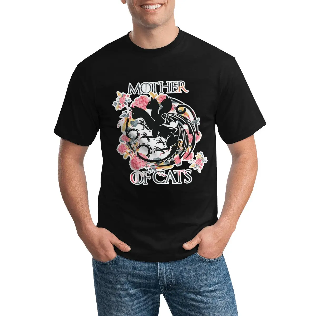 Men's T-Shirts Mother Of Cats Summer T-Shirt Floral Cat Original Tshirt Short-Sleeve Tops Gift
Men's T-Shirts Mother Of Cats Summer T-Shirt Floral Cat Original Tshirt Short-Sleeve Tops Gift