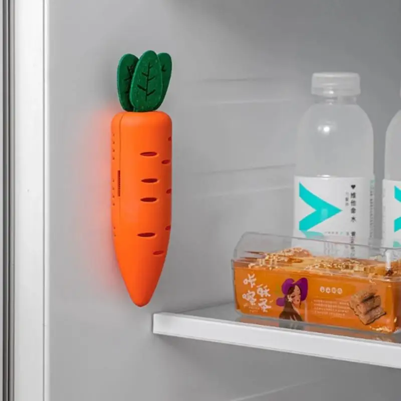 

2/4/5PCS Carrot-shaped Keep Refrigerator Fresh Refrigerator Deodorant Box Carbon Bamboo Charcoal Bag To Remove Odor