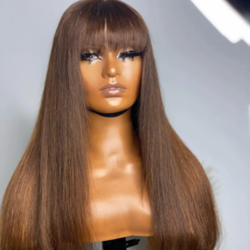Натуральный коричневый 26-дюймовый длинный прямой мягкий парик с челкой для черных женщин повседневный Косплей износостойкий термостойкий
Натуральный коричневый 26-дюймовый длинный прямой мягкий парик с челкой для черных женщин повседневный Косплей износостойкий термостойкий