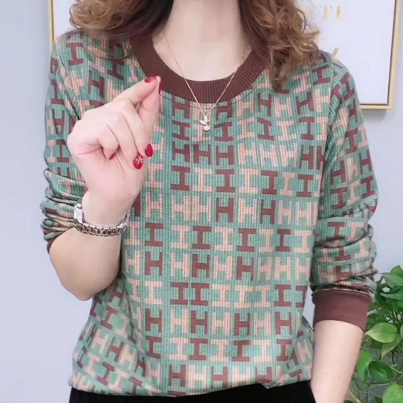 Fashion All-match Female Letter Printed Round Neck T-shirt Spring Vintage Casual Long Sleeve Tops Pullovers Women's Clothing
Fashion All-match Female Letter Printed Round Neck T-shirt Spring Vintage Casual Long Sleeve Tops Pullovers Women's Clothing