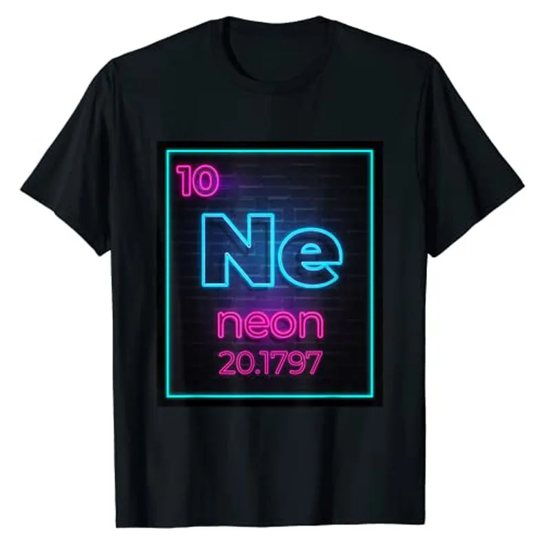 Neon Element of The Chemistry Periodic Table for Scientists T-Shirt Science Lover Aesthetic Clothes Letter Print Graphic Tee Top
Neon Element of The Chemistry Periodic Table for Scientists T-Shirt Science Lover Aesthetic Clothes Letter Print Graphic Tee Top