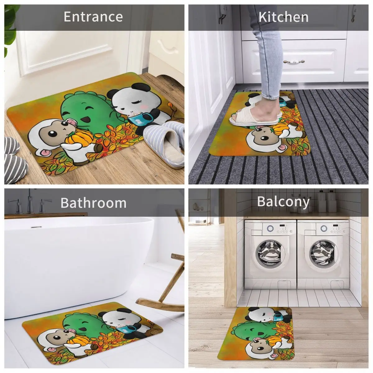 Bath Mat Dino & Panda Digital Painting Decor 3D Rug Carpet Doormat Anti-slip Entrance Living Room Home Kitchen Bedroom Balcony
Bath Mat Dino & Panda Digital Painting Decor 3D Rug Carpet Doormat Anti-slip Entrance Living Room Home Kitchen Bedroom Balcony