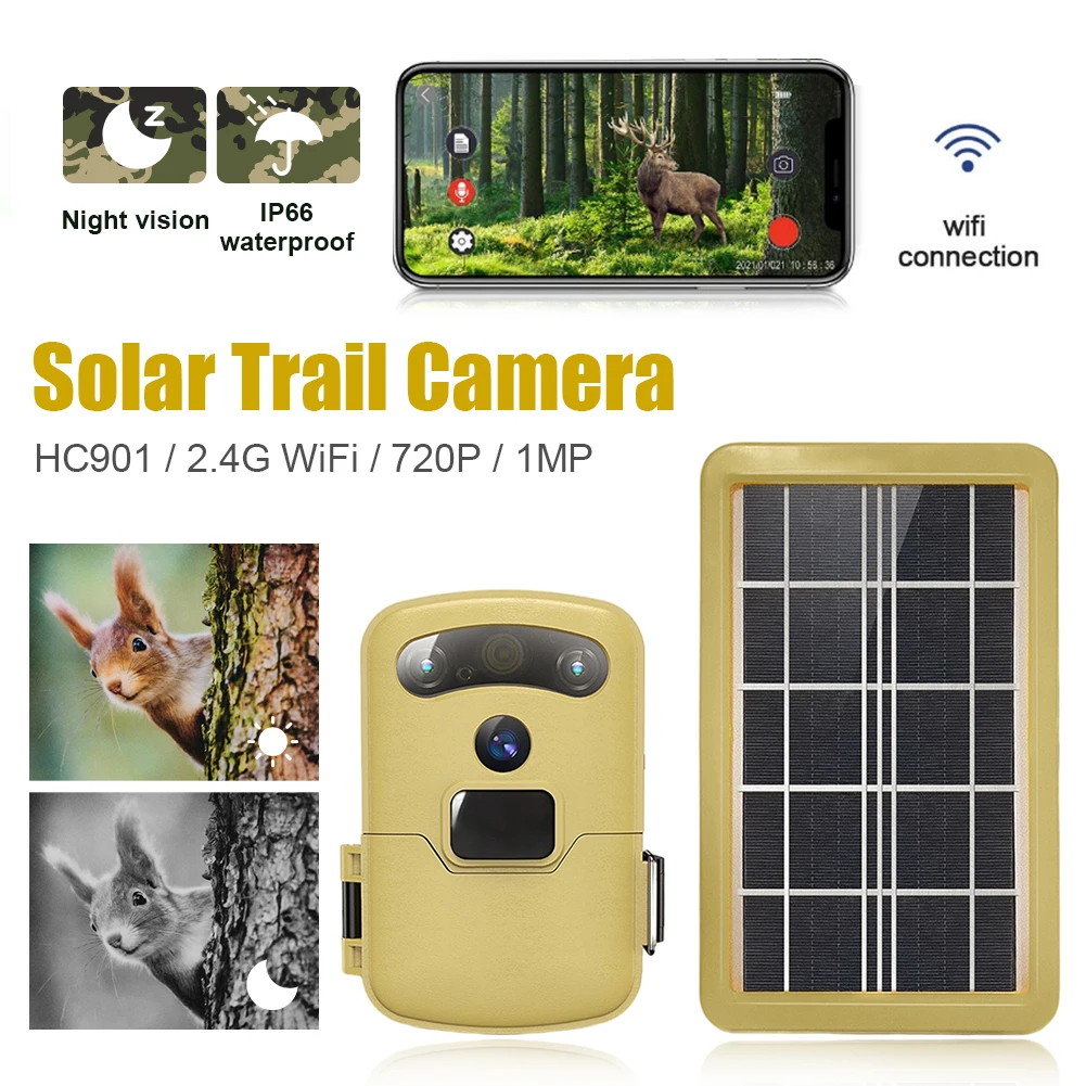 Mini WiFi Trail Hunting Camera 720P Night Vision Motion Activated 0.5s Trigger Time APP Control Wildlife Surveillance Photo Trap
Mini WiFi Trail Hunting Camera 720P Night Vision Motion Activated 0.5s Trigger Time APP Control Wildlife Surveillance Photo Trap