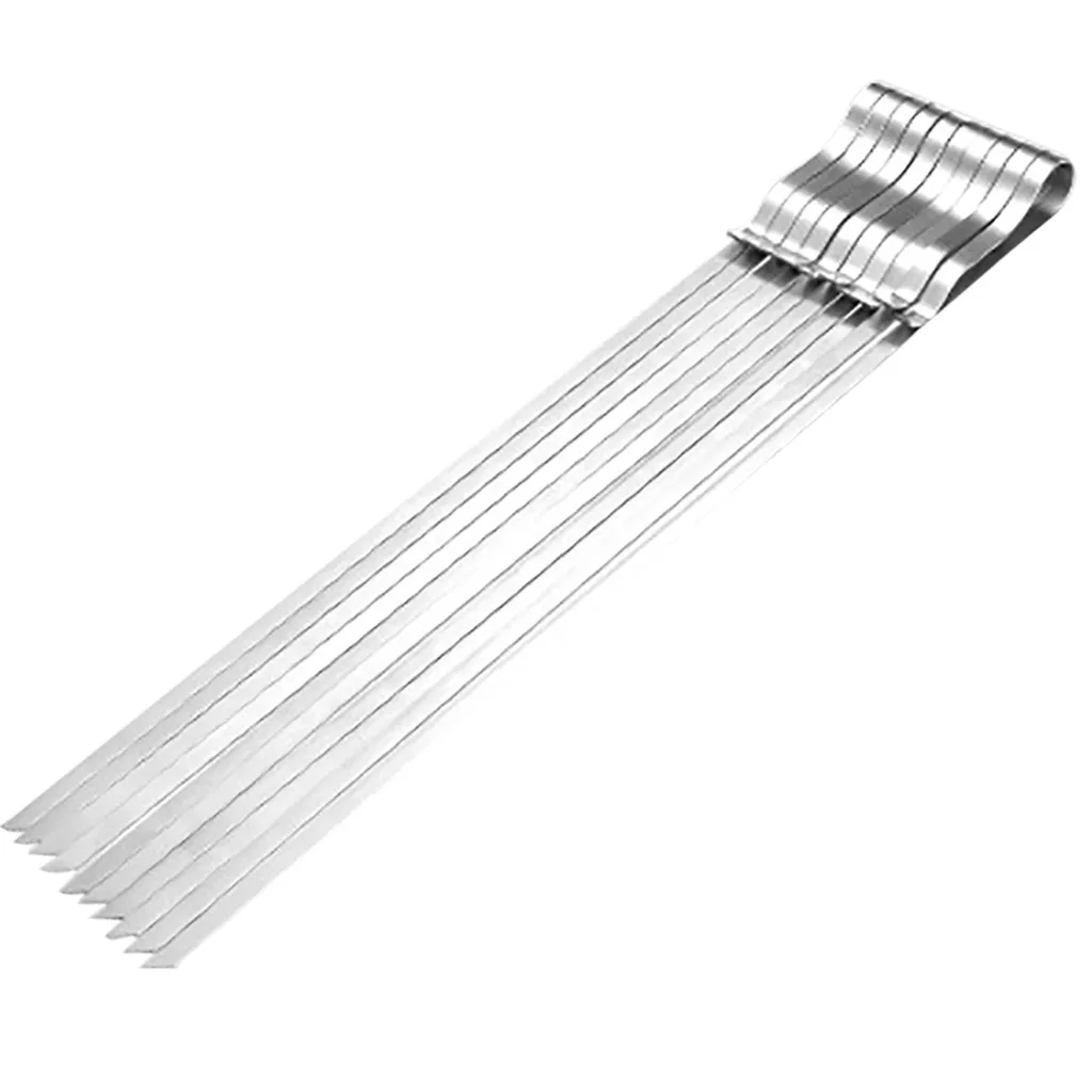 Kabob Barbecue Grilling BBQ Stainless Long Needle Skewers 10Pc Steel Shish Stick Kitchen,Dining & Bar
Kabob Barbecue Grilling BBQ Stainless Long Needle Skewers 10Pc Steel Shish Stick Kitchen,Dining & Bar
