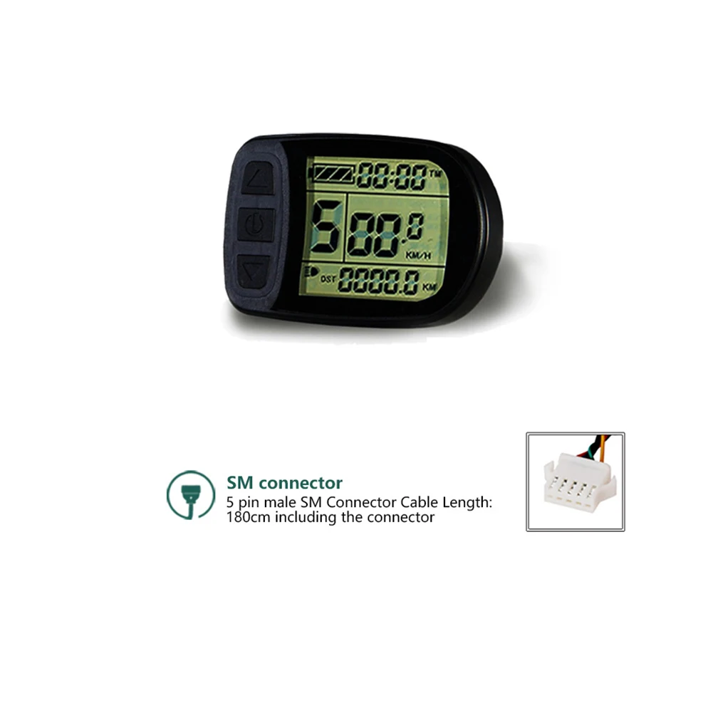 KT-LCD5 Display Useful 72V 77*51mm ABS Black Durable Practical Speedometer Universal E-bike Panel Sporting Goods
KT-LCD5 Display Useful 72V 77*51mm ABS Black Durable Practical Speedometer Universal E-bike Panel Sporting Goods