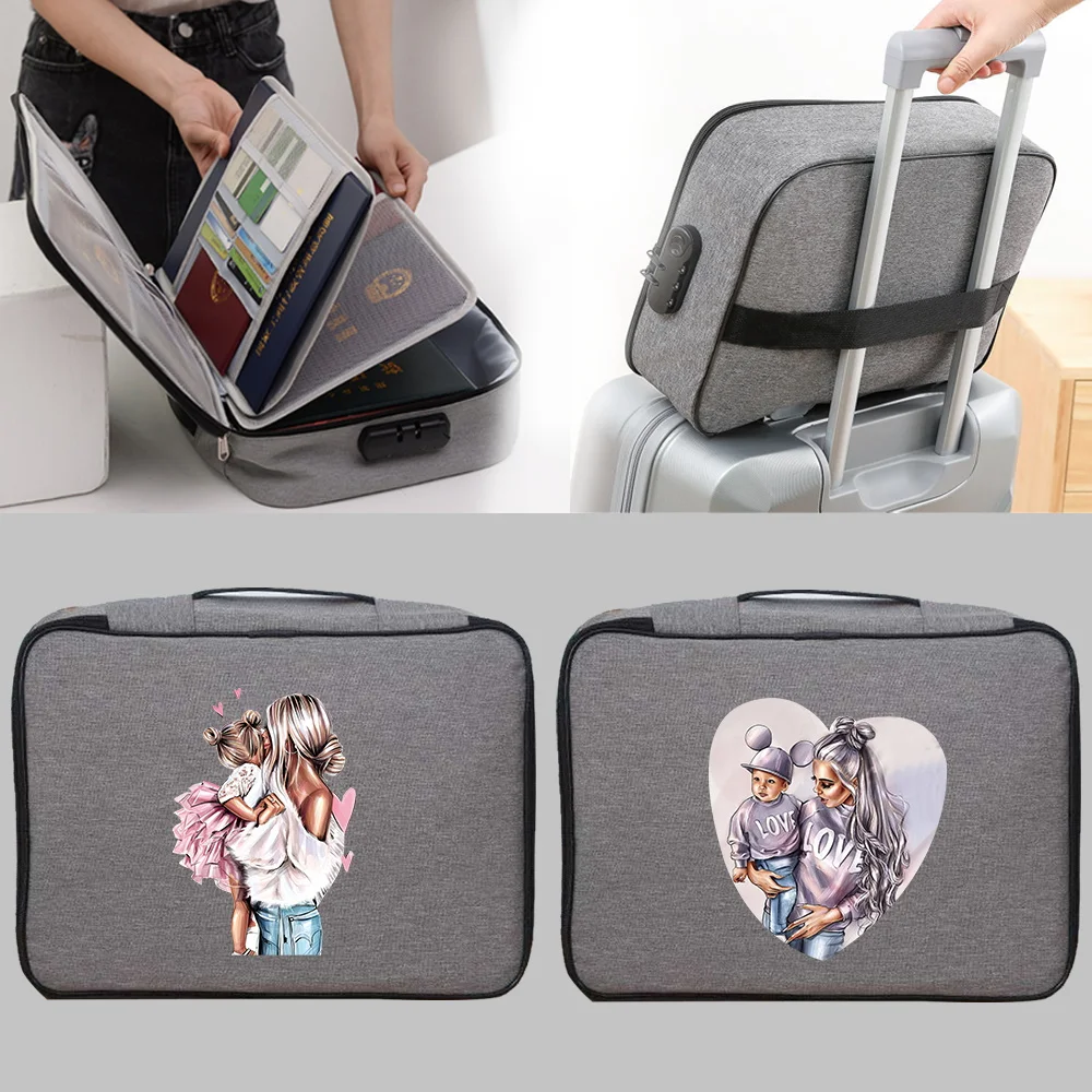 Large Capacity Multi-Layer Document Tickets Storage Bag Mom Print Certificate File Organizer Card Passport Briefcase with Lock
Large Capacity Multi-Layer Document Tickets Storage Bag Mom Print Certificate File Organizer Card Passport Briefcase with Lock