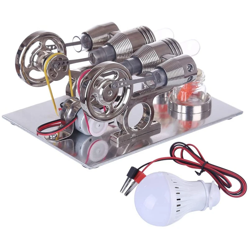 Double Cylinder Stirling Engine Model Physics Science Experiment Educational Science Toy For Kids Adults
Double Cylinder Stirling Engine Model Physics Science Experiment Educational Science Toy For Kids Adults