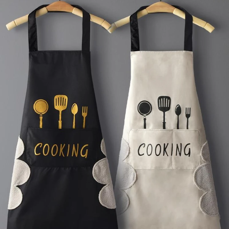 New Hand-wiping kitchen Household Cooking Apron Men Women Oil-proof Waterproof Adult Waist Fashion Coffee Overalls Wipe Hand Apr
New Hand-wiping kitchen Household Cooking Apron Men Women Oil-proof Waterproof Adult Waist Fashion Coffee Overalls Wipe Hand Apr