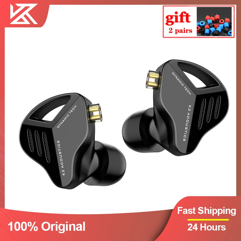 

Kz zvx metal com fio fone de ouvido 10mm fone de ouvido dinâmico com microfone in-ear monitor esporte jogo música de alta fideli