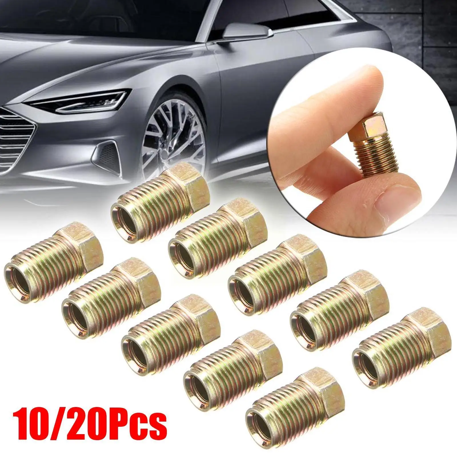 10/20pcs t 10mm x 1mm Male Short Brake Pipe Screw Nuts for 3/16 Inch Metric Braking Tubes Professional Car Replacement N9L8
10/20pcs t 10mm x 1mm Male Short Brake Pipe Screw Nuts for 3/16 Inch Metric Braking Tubes Professional Car Replacement N9L8