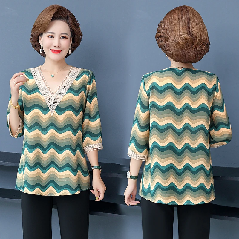 New Coming Summer Casual Women T Shirts Short Sleeve Fashion Wave Pattern V-neck Women Clothes T-Shirt Tops
New Coming Summer Casual Women T Shirts Short Sleeve Fashion Wave Pattern V-neck Women Clothes T-Shirt Tops