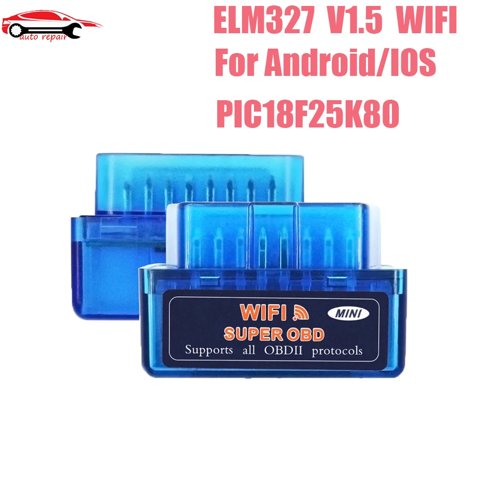 Мини-сканер ELM327 V1.5 с Wi-Fi и поддержкой всех протоколов OBDII, чип PIC18F25K80, сканер OBD2, BT Elm 327 V2.1 для Android/IOS
Мини-сканер ELM327 V1.5 с Wi-Fi и поддержкой всех протоколов OBDII, чип PIC18F25K80, сканер OBD2, BT Elm 327 V2.1 для Android/IOS