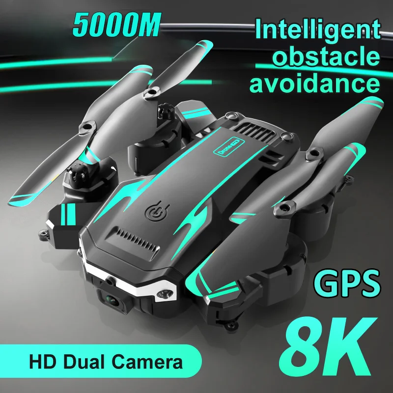 

Квадрокоптер G6 PRO Drone 8K 5G GPS, профессиональный Квадрокоптер HD для аэрофотосъемки, обхода препятствий, четыре ротора, Радиоуправляемый вертолет, расстояние 5000 м