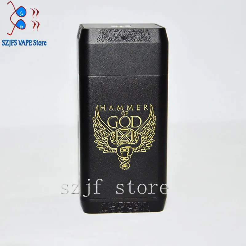 

Huge Powerful Hammer of God V4 Vape Box Mod use 4pcs 20700/21700 Battery for E Cigarette 510 Mechanical RDA RTA Atomizers