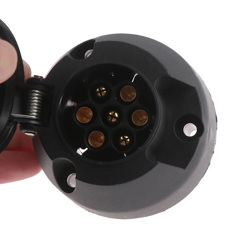 12V Towbar Towing Socket Round European Standard Trailer Socket Black Frosted Materials Trailer Socket Hitch Trailer Hitch Lock
12V Towbar Towing Socket Round European Standard Trailer Socket Black Frosted Materials Trailer Socket Hitch Trailer Hitch Lock