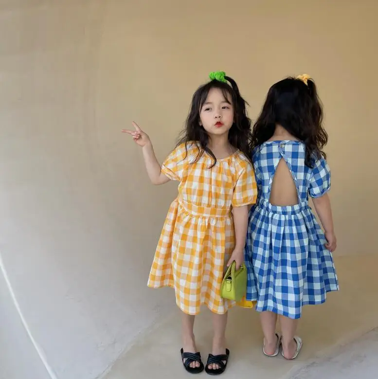 2022 Baby Girls Fashion Summer Plaids Back Hole Dress, Princess Kids Sweet Clothing 5 pieces/lot, Wholesale
2022 Baby Girls Fashion Summer Plaids Back Hole Dress, Princess Kids Sweet Clothing 5 pieces/lot, Wholesale