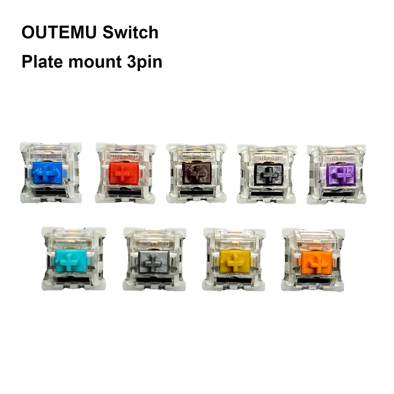

Outemu Silent Switch for Mechanical Gaming Keyboard Switch 3Pin Clicky Linear Tactile Switches RGB LED SMD Compatible Cherry MX
