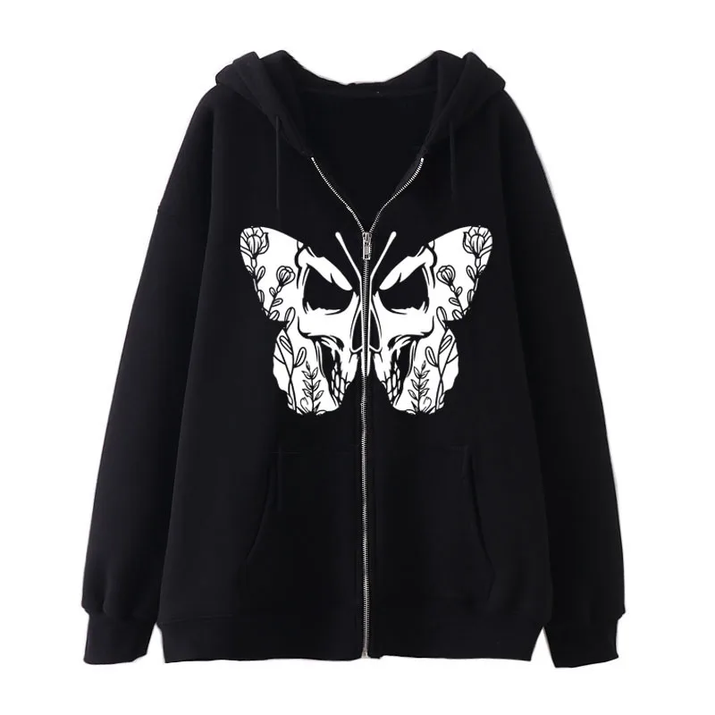 Vintage Skeleton Winter Dress Women's Hoodie Coat Oversize Casual Harajuku Versatile Couple Zip Pullover Sweatshirt
Vintage Skeleton Winter Dress Women's Hoodie Coat Oversize Casual Harajuku Versatile Couple Zip Pullover Sweatshirt