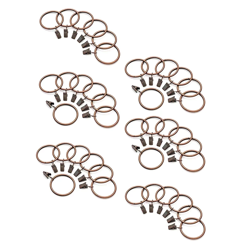 40 Pack Curtain Rings With Clips Drapery Clips With Rings Hangers Drapes Rings 3.8Cm Interior Diameter Antique Copper Durable
40 Pack Curtain Rings With Clips Drapery Clips With Rings Hangers Drapes Rings 3.8Cm Interior Diameter Antique Copper Durable