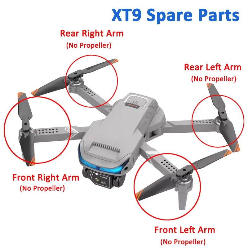 XT9 Mini Drone Folding Quadcopter Original Spare parts XT9 Motor Arm Front Rear Arm with Engine RC Quadcopter Accessory
XT9 Mini Drone Folding Quadcopter Original Spare parts XT9 Motor Arm Front Rear Arm with Engine RC Quadcopter Accessory