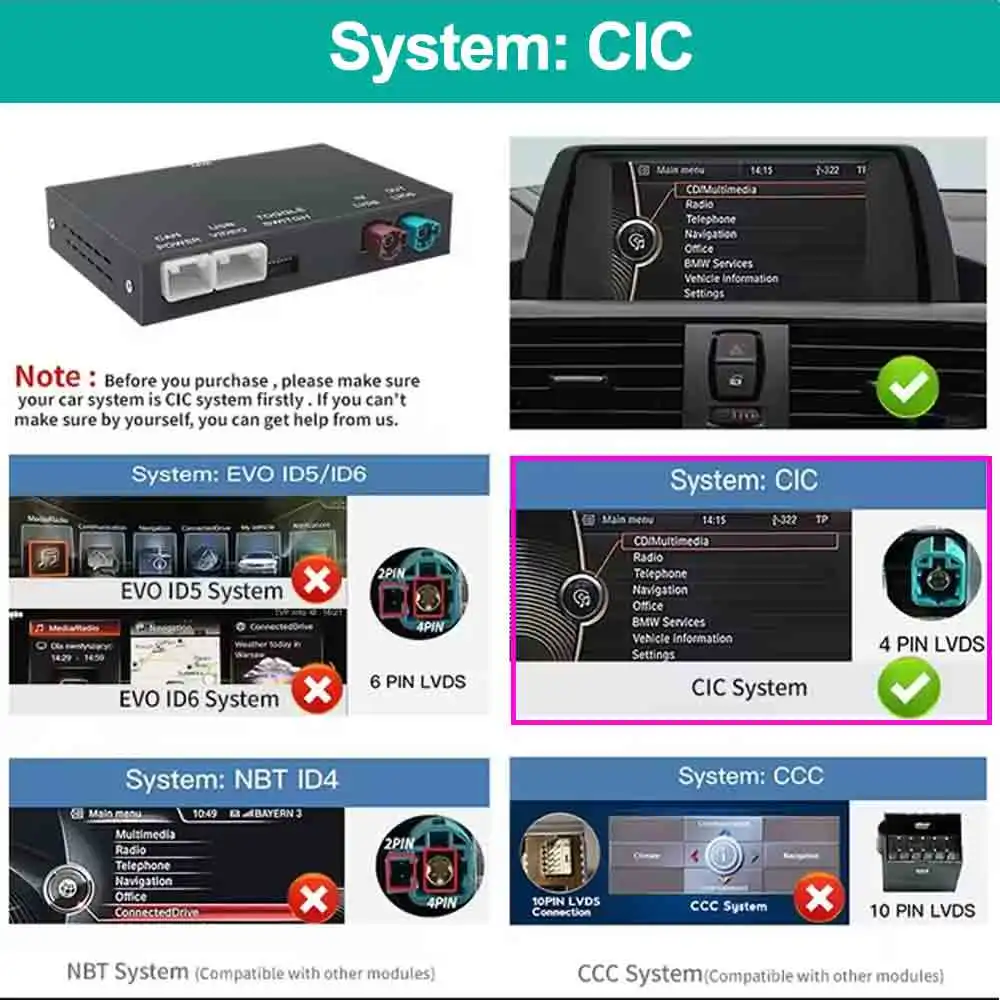 Беспроводная система CarPlay Android для BMW NBT CIC Система BMW NBT CIC 1 2 3 4 5 6 7 серии X1 X3 X4 X5 X6 MINI E60 E84 E70 ...
Беспроводная система CarPlay Android для BMW NBT CIC Система BMW NBT CIC 1 2 3 4 5 6 7 серии X1 X3 X4 X5 X6 MINI E60 E84 E70 ...