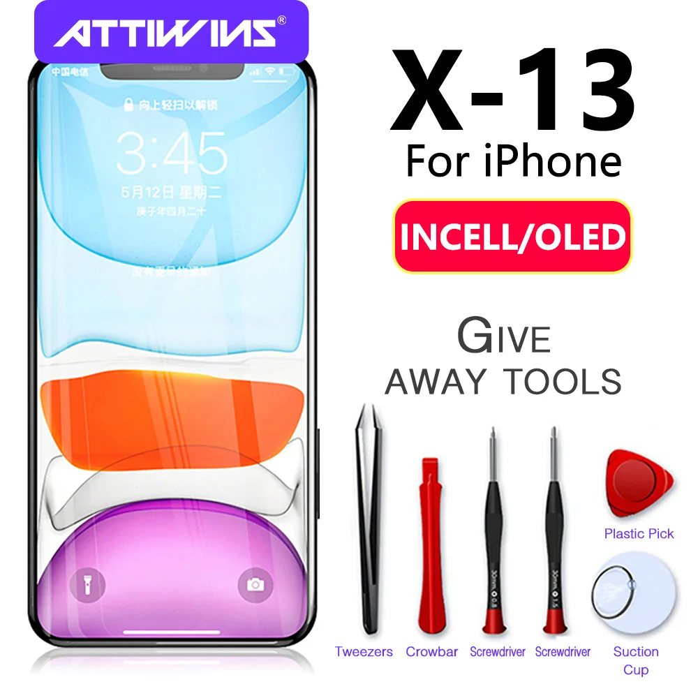 OLED Lcd For iPhone X Xs Xr 11 12 13 Pro Display Wholesale Factory Display For iPhone 6S 7 8 Pro Max 3D Touch Screen Replaceme
OLED Lcd For iPhone X Xs Xr 11 12 13 Pro Display Wholesale Factory Display For iPhone 6S 7 8 Pro Max 3D Touch Screen Replaceme
