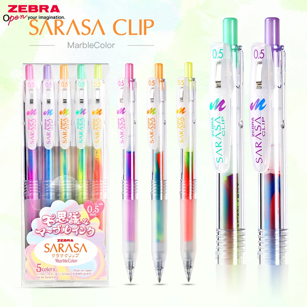 5-color Japanese ZEBRA JJ75 Gel Pen Dream Mixed Color Gradient Medium Oil Pen Color Refill Quick-drying Stationery 0.5mm Cute
5-color Japanese ZEBRA JJ75 Gel Pen Dream Mixed Color Gradient Medium Oil Pen Color Refill Quick-drying Stationery 0.5mm Cute