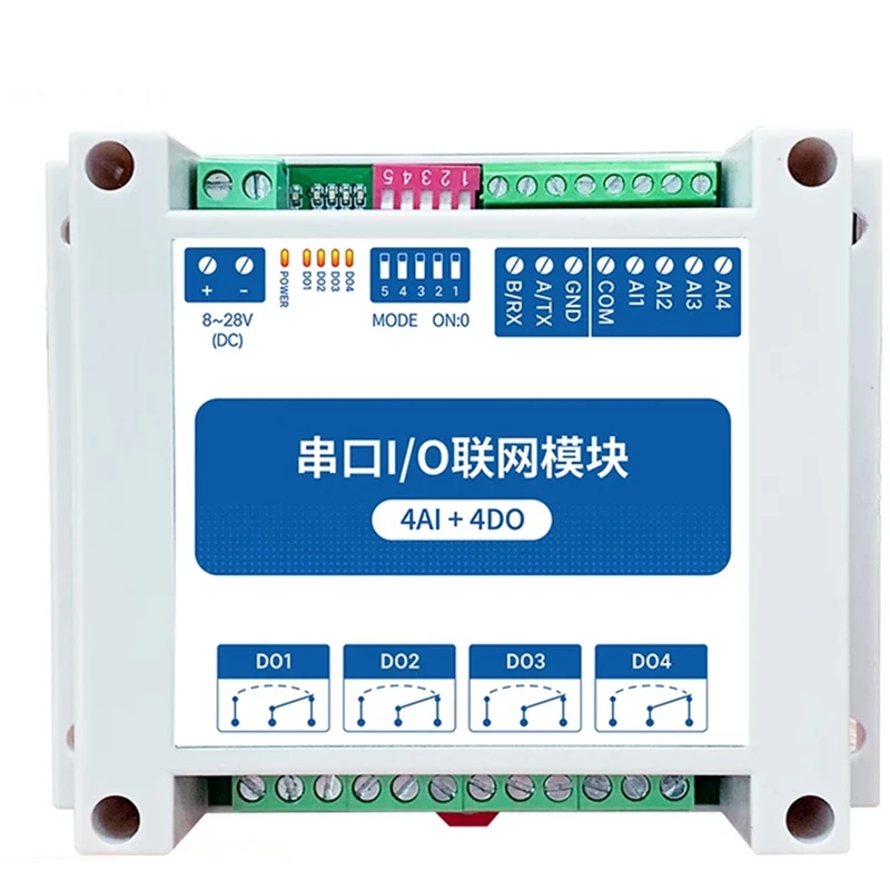 MA01-XACX0440 Modbus RTU I/O сетевые модули с последовательным портом для PLC RS485 4AI + ADO с 4 выходами переключателей Watchdog
MA01-XACX0440 Modbus RTU I/O сетевые модули с последовательным портом для PLC RS485 4AI + ADO с 4 выходами переключателей Watchdog