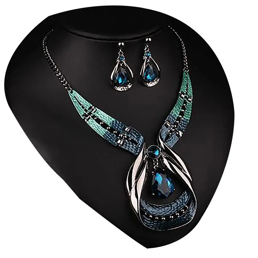3Pcs Jewelry Set Adjustable Birthday Gift Anti-fade Teardrop Necklace Drop Earrings Jewelry Set for Wedding
3Pcs Jewelry Set Adjustable Birthday Gift Anti-fade Teardrop Necklace Drop Earrings Jewelry Set for Wedding