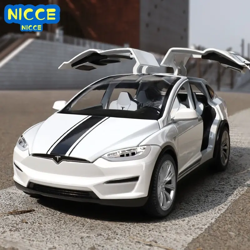 Nicce 1:22 Tesla Model X High Simulation Diecast Metal Alloy Model Car Sound Light Pull Back Collection Kids Toy Gifts
Nicce 1:22 Tesla Model X High Simulation Diecast Metal Alloy Model Car Sound Light Pull Back Collection Kids Toy Gifts