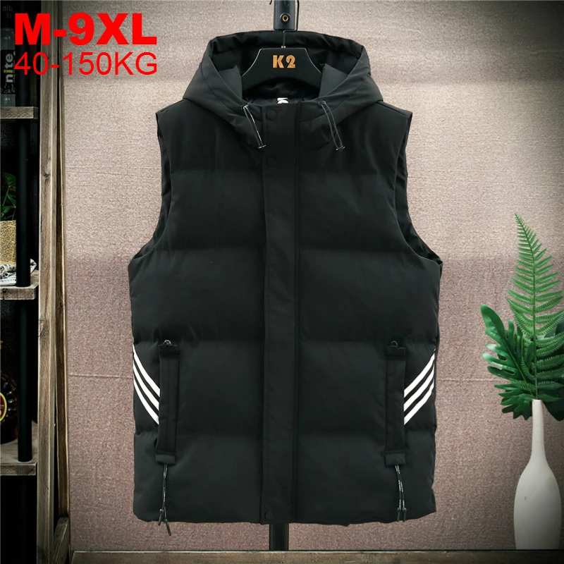 Hooded Vest Men Winter Thick Mens Jacket Sleeveless Male Cotton-padded Jackets Coats Warm Waistcoats Hoodie Vests Large Size 9xl
Hooded Vest Men Winter Thick Mens Jacket Sleeveless Male Cotton-padded Jackets Coats Warm Waistcoats Hoodie Vests Large Size 9xl