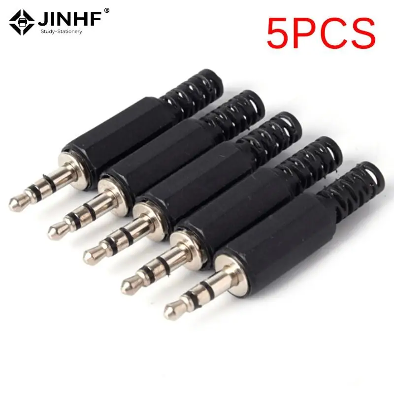 5pcs Black Plastic Pure Copper Conductor Housing Audio Jack Plug Headphone Stereo 3.5mm Male Adapter
5pcs Black Plastic Pure Copper Conductor Housing Audio Jack Plug Headphone Stereo 3.5mm Male Adapter