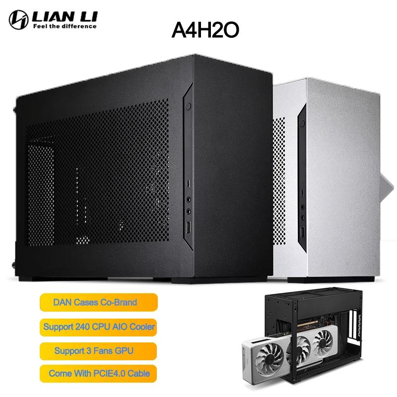 Lian Li A4H2O Mini ITX Case PCIe4.0 11L Support 240 CPU AIO Cooler&322mm GPU,PC Modding Gamer Cabinet lian li DAN Case
Lian Li A4H2O Mini ITX Case PCIe4.0 11L Support 240 CPU AIO Cooler&322mm GPU,PC Modding Gamer Cabinet lian li DAN Case