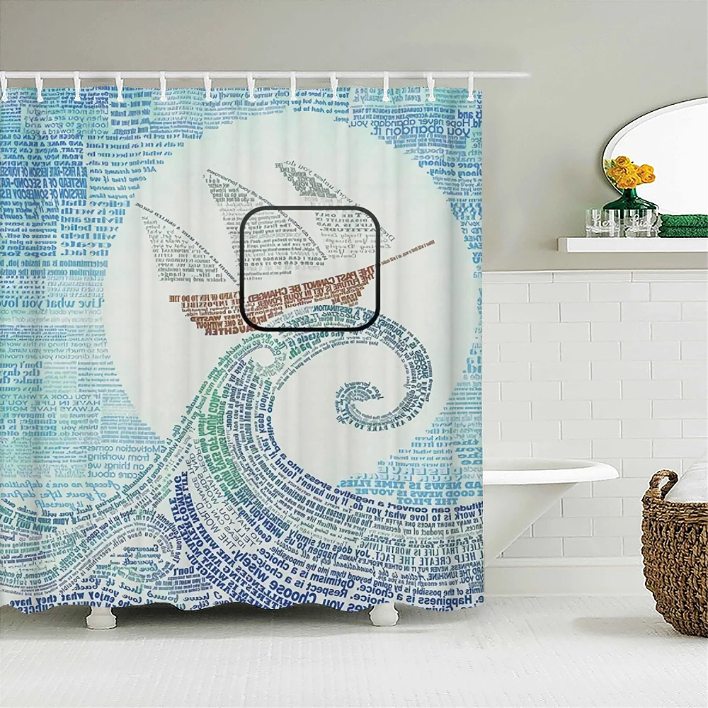Personality Ocean Waves Pattern Fabric Shower Curtains for Bathroom Curtain with Hooks Waterproof Home Decoration Bathtub Screen
Personality Ocean Waves Pattern Fabric Shower Curtains for Bathroom Curtain with Hooks Waterproof Home Decoration Bathtub Screen