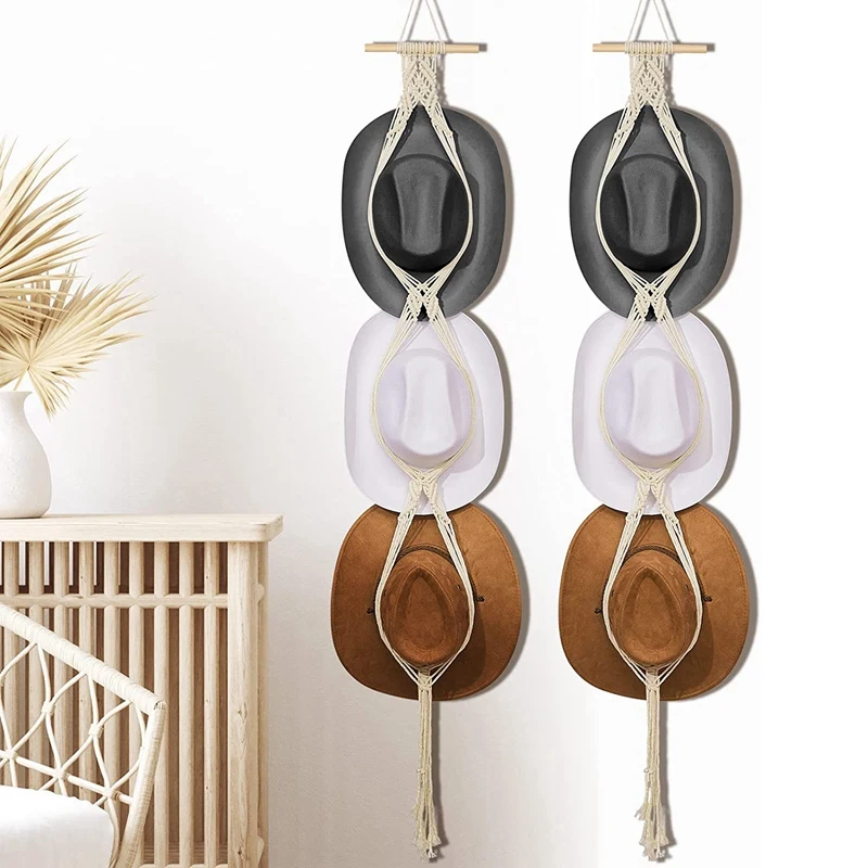 Hat Organizer Bohemian Hat Wall Hanging Wooden Hat Hooks Boho Hat Hangers For Wall Hanging Hat Display Holder (2 Pcs) 
Hat Organizer Bohemian Hat Wall Hanging Wooden Hat Hooks Boho Hat Hangers For Wall Hanging Hat Display Holder (2 Pcs)