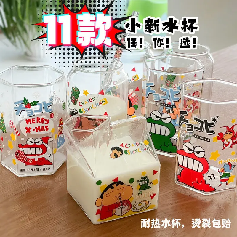 Kawaii Crayon Shin Chan коллекция мультяшное креативное стекло летние милые девушки Y2K термостойкая чашка для молока чашка для напитков
Kawaii Crayon Shin Chan коллекция мультяшное креативное стекло летние милые девушки Y2K термостойкая чашка для молока чашка для напитков