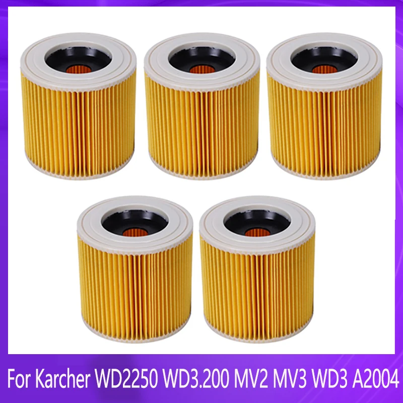 5PCS Replacement Air Dust Filter for Karcher Vacuum Cleaner Parts WD2250 WD3.200 MV2 MV3 WD3 A2004 A2204 HEPA Filter
5PCS Replacement Air Dust Filter for Karcher Vacuum Cleaner Parts WD2250 WD3.200 MV2 MV3 WD3 A2004 A2204 HEPA Filter