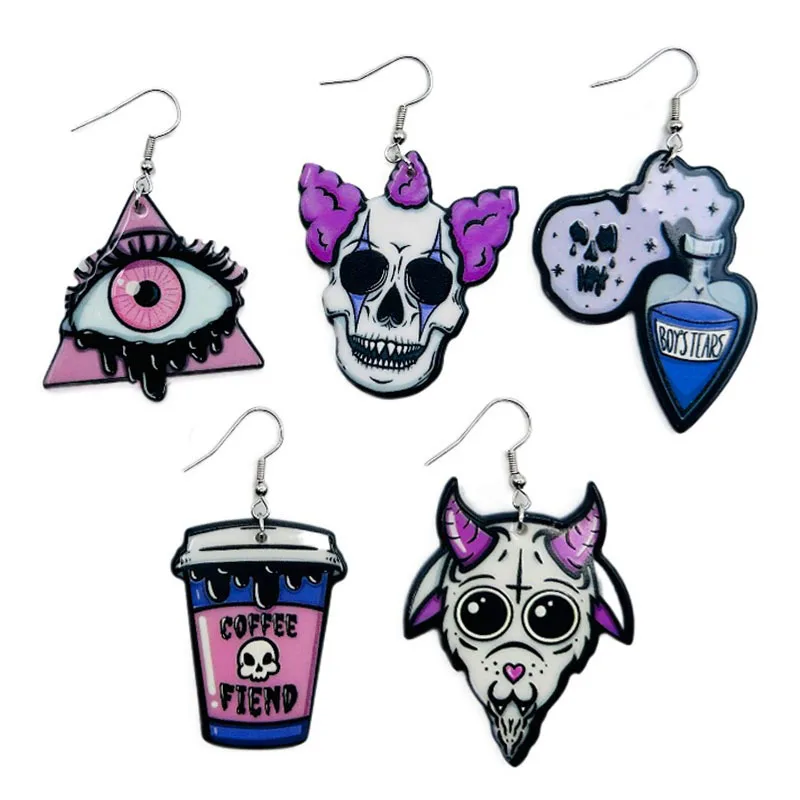 Earrings for Women Girls Hip Hop Devil Eyes Special Creativity Jewelry Cartoon Animal Skeleton Acrylic Earring Gifts
Earrings for Women Girls Hip Hop Devil Eyes Special Creativity Jewelry Cartoon Animal Skeleton Acrylic Earring Gifts