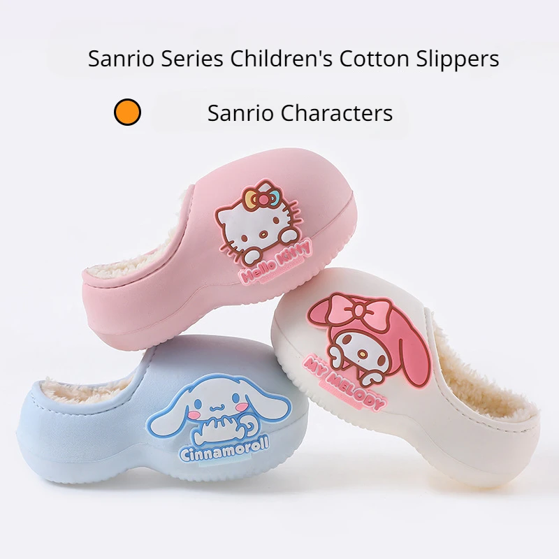Sanrio Hello Kitty Cinnamoroll My Melody Cotton Slippers Kawaii Cartoon Girls Winter Waterproof Warm Plush Shoes Home Slippers
Sanrio Hello Kitty Cinnamoroll My Melody Cotton Slippers Kawaii Cartoon Girls Winter Waterproof Warm Plush Shoes Home Slippers