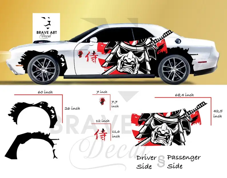 Samurai Car Wrap, Japanese Vehicle Shine, Cast Vinyl Wrap, Universal Size Samurai Anime Car Sticker Car Decor
Samurai Car Wrap, Japanese Vehicle Shine, Cast Vinyl Wrap, Universal Size Samurai Anime Car Sticker Car Decor